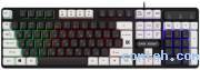 Клавиатура игровая Defender DARK KNIGHT GK-077 (45077***); USB; мембранная; 12 доп. клавиш (+FN); подсветка LED; ENG\RUS; чёрный + белый