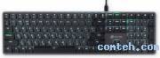 Клавиатура игровая Oklick K953X (1901086***); USB; механическая; 110 клавиш; 12 (+FN); подсветка LED; ENG\RUS; чёрный + серый
