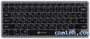 Клавиатура беспроводная Oklick 835S (1696467***); Bluetooth/2.4 Ггц; ножничная; 78 клавиши; 12 доп. клавиш (+FN); встроенный аккумулятор; ENG\RUS; чёрный