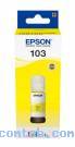 Контейнер Epson 103 Yellow OEM (C13T00S44A***); L11XX/L31XX/L51XX; 70 мл; желтый