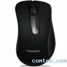 Мышь проводная Canyon CNE-CMS2***; USB; оптический; 800 dpi; 3 кнопки; колесо-кнопка; прорезиненные боковые накладки; чёрный