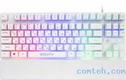 Клавиатура игровая Defender BREATH GK-184 (45184***); USB; мембранная; 87 клавиш; 12 (+FN); подсветка LED; ENG\RUS; белый