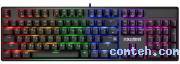 Клавиатура игровая Defender AXEMAN GK-302 (45306***); USB; механическая; 104 клавиши; 12 (+FN); подсветка LED; ENG\RUS; чёрный