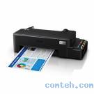 Принтер струйный Epson EcoTank L121 (C11CD76413DA***); цветная; A4; 720 x 720 dpi; 9 ч/б, изобр/мин; 4,8 цвет., ст/мин; USB; чёрный