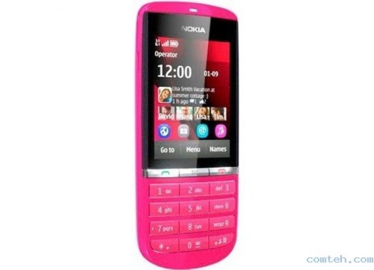 телефон Nokia 300 Asha; 2,4"; сенсорный экран; 5 Мп; Bluetooth; FM рад...