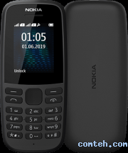 Мобильный телефон Nokia 105 SS Black (TA-1203)