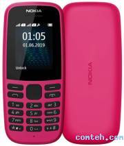 Мобильный телефон Nokia 105 SS Pink (TA-1203)