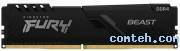 Модуль памяти DDR4 16 ГБ Kingston FURY Beast Black (KF432C16BB1/16***)