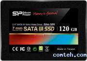 Накопитель SSD 120 ГБ SILICON POWER Slim S55 (SP120GBSS3S55S25***)