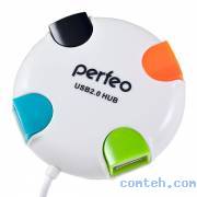 Концентратор USB внешний Perfeo PF-VI-H020 White***