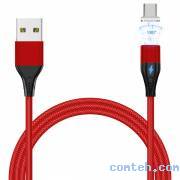 Кабель USB 2.0 AM/Type-C Jet.A (JA-DC39 1m Red***)