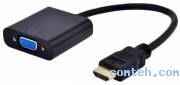 Переходник HDMI(M) -VGA(F) GSMIN (Black***)