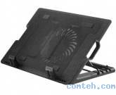 Система охлаждения для ноутбука 14" - 17" DeTech (DX-738); пластик; 1 x 160 мм; 2xUSB; чёрный