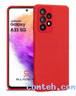 Чехол - накладка; для Samsung Galaxy A33; силикон; красный