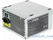 Блок питания 450 Вт Foxline (SX450R***); 24 + 4 pin; 2xSATA; 2xIDE; 1xFloppy; 120 мм; OEM