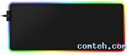 Коврик для мыши Defender BLACK XXL HUB Light (50010***); ткань + резиновая основа; 780 х 300 х 4 мм; 2xUSB, RGB подсветка; черный