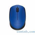 Мышь беспроводная Logitech M171 (910-004640***); USB; 3 кнопки; колесо-кнопка; 1хАА; синий