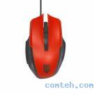 Мышь проводная Jet.A Comfort OM-U54 Red***; USB; оптический; 800/1200/1600/2400 dpi; 6 кнопок; колесо прокрутки; красный