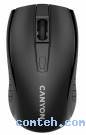 Мышь беспроводная Canyon CNE-CMSW07B***; USB; оптический; 800/1200/1600 dpi; 4 кнопки; колесо прокрутки; 1хАА; чёрный