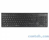 Клавиатура проводная Oklick 590M Slim Multimedia (483495***); USB; ENG\RUS; чёрный