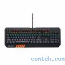 Клавиатура игровая Canyon Hazard (CND-SKB6-RU***); USB; механическая; 104 клавиши; 17 доп. клавиш; подсветка; ENG\RUS; чёрный