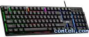 Клавиатура игровая Defender Arx GK-196L (45196***); USB; мембранная; 104 клавиши; подсветка LED; ENG\RUS; чёрный