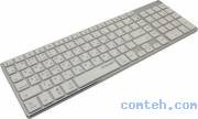 Клавиатура беспроводная Jet.A SLIM LINE K1 BT Silver***; Bluetooth; ножничная; 104 клавиши; 12 доп. клавиш (+FN); ; встроенный аккумулятор; ENG\RUS; серебристый