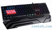 Клавиатура игровая A4Tech Bloody B3370R***; USB; мембранная; ; подсветка RGB; 8 LK переключателей; ENG\RUS; черный
