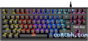 Клавиатура игровая Defender Dark Arts GK-375 (45375***); USB; механическая; 87 клавиш; 12 (+FN); подсветка LED; ENG\RUS; чёрный