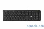 Клавиатура проводная Genius SlimStar M200 (DR31310019402***); USB; мембранная; 12 (+FN); черный