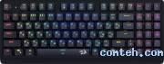 Клавиатура игровая Redragon DRAGONWARRIOR (70520***); USB + Bluetooth; механическая; 94 клавиш; 12 (+FN); подсветка; LED подсветка; встроенный аккумулятор; ENG\RUS; чёрный