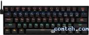 Клавиатура игровая Redragon LAKSHMI (78119***); USB; механическая; 61 клавиш; подсветка LED; отсоединяемый кабель; ENG\RUS; чёрный
