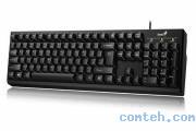 Клавиатура проводная Genius Smart KB-100 (31300005419***); USB; мембранная; 12 программируемых клавиш; ENG\RUS; чёрный