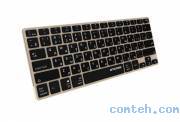 Клавиатура беспроводная Jet.A SLIM LINE K2 BT Gold***; Bluetooth; ножничная; 78 клавиши; 12 доп. клавиш (+FN); встроенный аккумулятор; ENG\RUS; золотистый