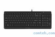Клавиатура проводная A4Tech Fstyler FK15 BLACK (FK15 BLACK***); USB; мембранная; 103 клавиши; 12 (+FN); чёрный