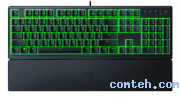 Клавиатура игровая Razer ORNATA V3 X (RZ03-04470800-R3R1); USB; мембранная; подставка под запястья; ENG\RUS; чёрный