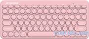 Клавиатура беспроводная Jet.A SLIM LINE K12 BT Pink***; Bluetooth/2.4 Ггц; мембранная; 78 клавиши; 12 доп. клавиш (+FN); 2 х ААА; ENG\RUS; розовый