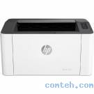 Принтер лазерный принтер HP Laser 107w (4ZB78A***); черно-белая; A4; 1200 x 1200 dpi; 20 ч/б, ст/мин; USB 2.0 Hi-Speed, WiFi 802.11b/g; белый