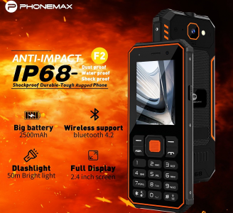 Телефон Phonemax F2 с защитой по стандарту IP68